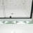 38-42" W x 71" H Flush glass shower door-115203656