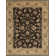 Sovereign Hand Knotted Wool Area Rug in Black/Ivory