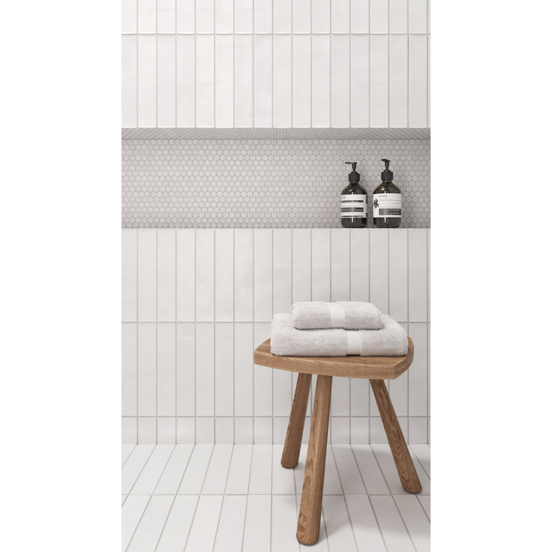 Clara 3" x 11" Porcelain Subway Tile, Matte Ivory