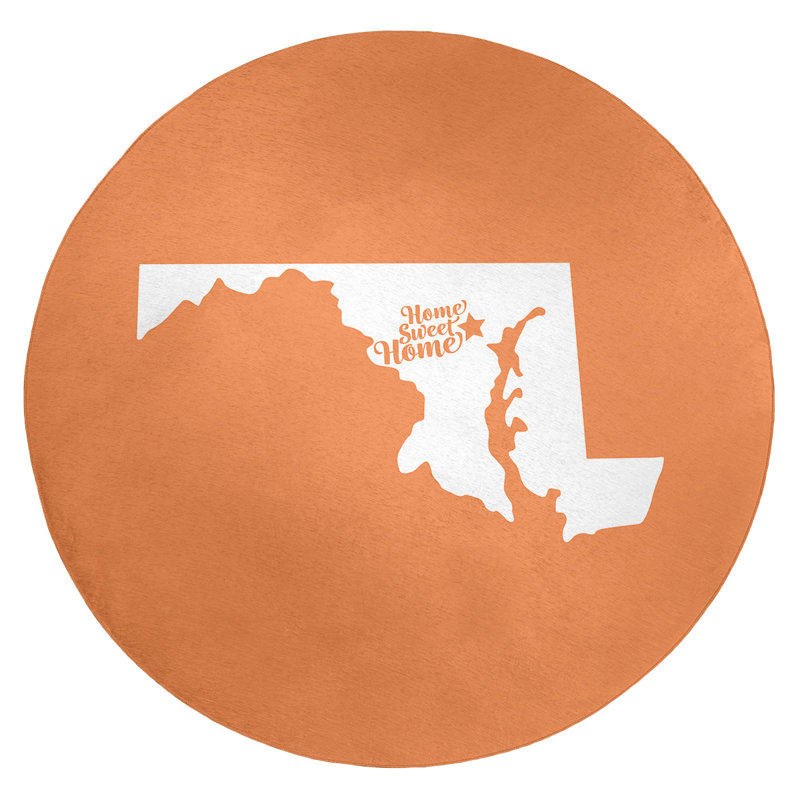 Tapis en poly-chenille baltimore à la maison, Rond 5 pi