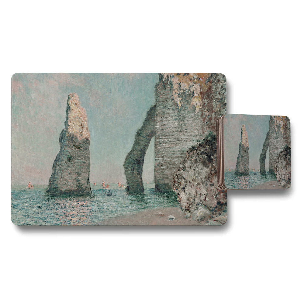 Seascape Rock Formations Placemats And Coaster Set
