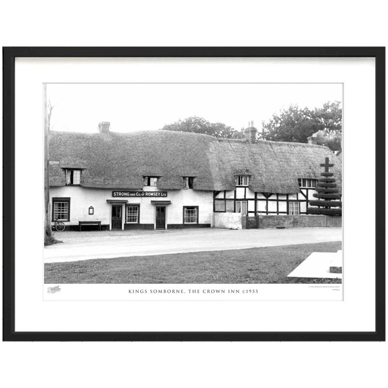 Kings Somborne, The Crown Inn C1955 by Francis Frith - Single Picture Frame Print, 60cm H x 80cm W x 2.3cm D