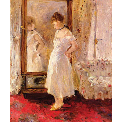 « the psyché glass » par bertha morisot, reproduction d’art