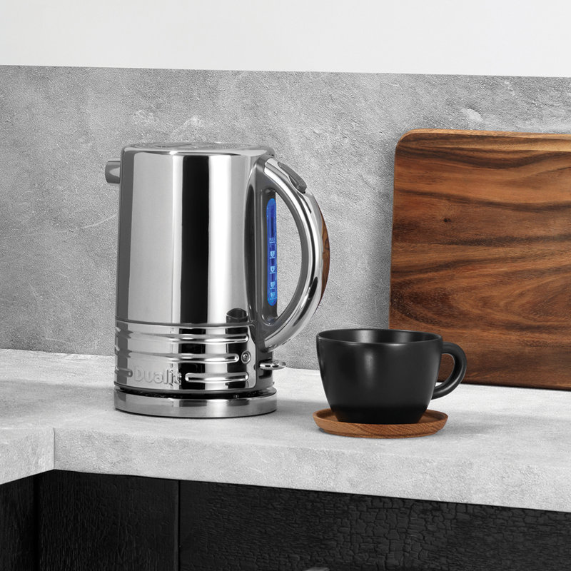 Dualit 2300W 1.5L Architect Kettle, Polished Steel/Grey