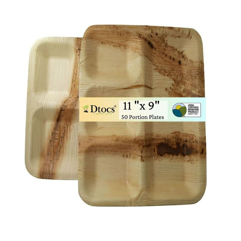 Rectangle Compartment Plates