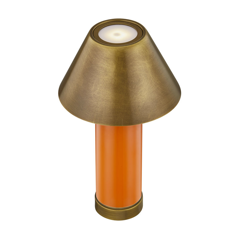 Lampe de table rechargeable à DEL 1 lumière Molly, Orange