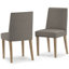 Ensemble de salle à manger 7 pièces Bartow / Watkins avec table en bois de manguier massif et 6 chaises rembourrées-106589028