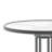 Amlie 31.5" Round Tempered Glass Metal Table with Smooth Ripple Design Top-86859274