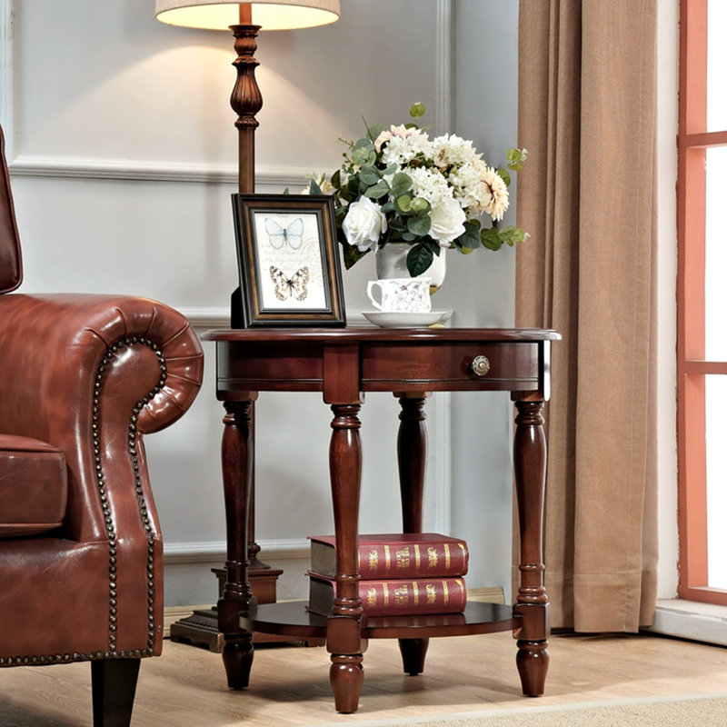 Table de bout Modern, Brun noisette