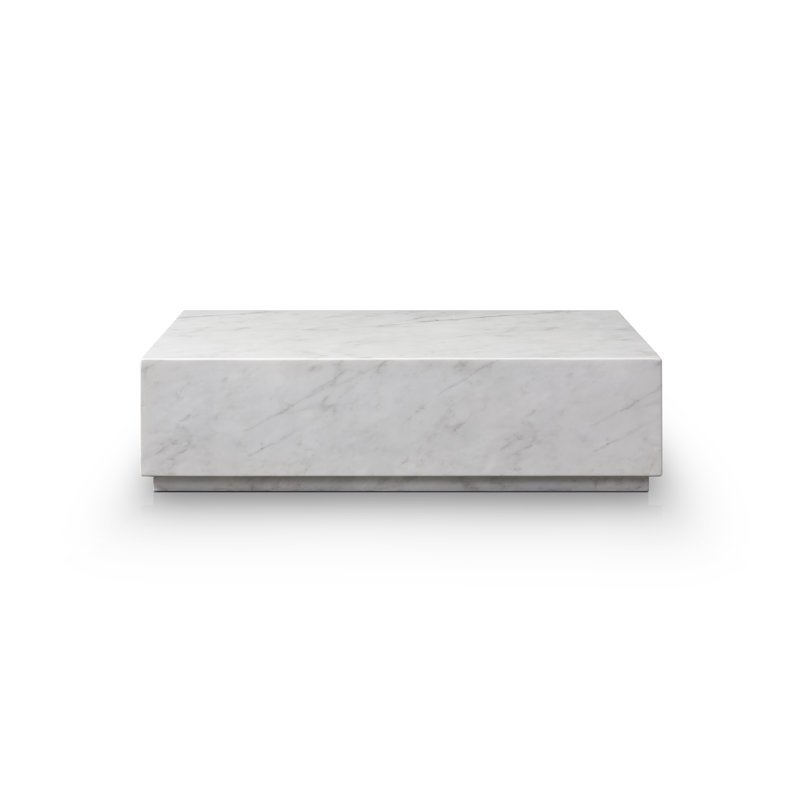 Marble Coffee Table, White