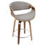 Tabouret de comptoir Curvini 24 po Mid-Century