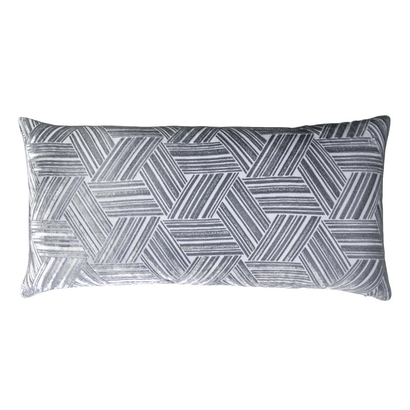 Rectangular Pillow Cover & Insert, Silver