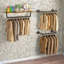 Amarius Industrial 2PC Heavy Duty Pipe Wall-Mounted Hanging Rails