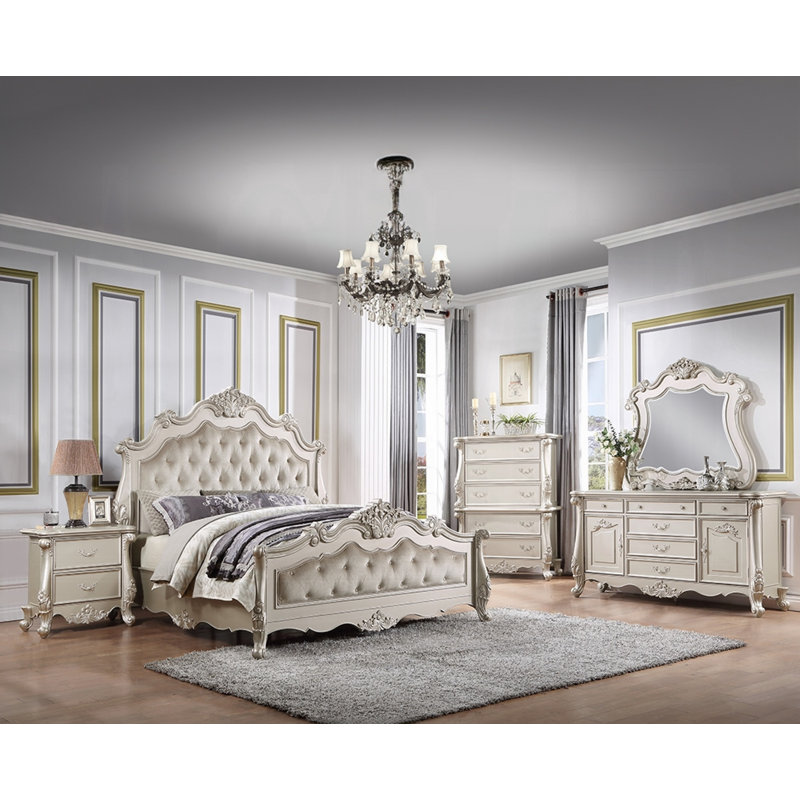 Ensemble de chambre à coucher 5 pièces Moeisha, Grand