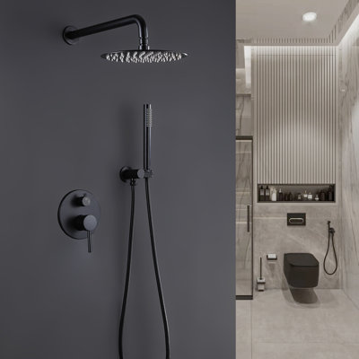 Système de douche complet avec valve brute