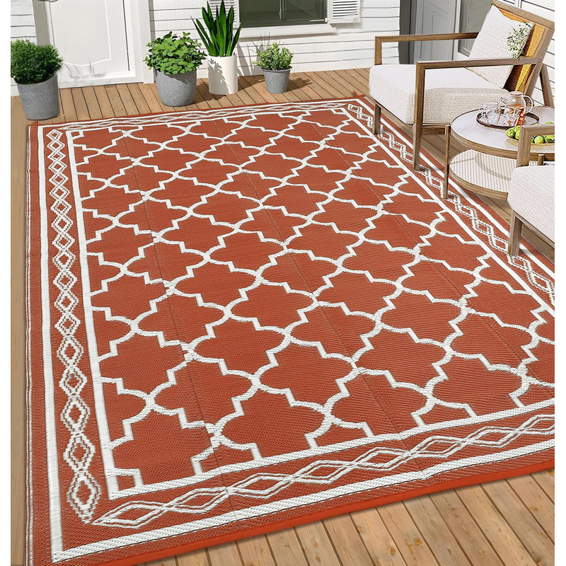 Outdoor Rug Waterproof Outdoor Rug Patio Reversible Plastic Straw Rug Vintage Camping Rug Outdoor Carpet for Porch Deck Backyard Balcony