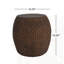 Table d'appoint en faux rotin