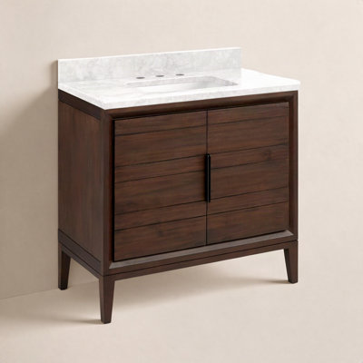 Aliso 36" Carrara Marble Single Bathroom Vanity