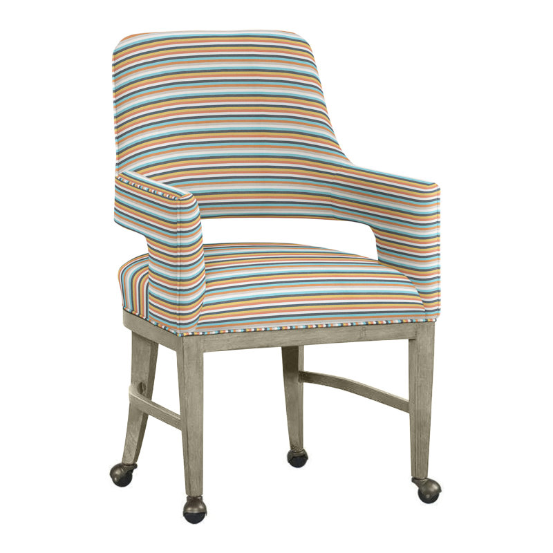 Chaise avec accoudoirs Josie, Perigold entourant le lever du soleil, Amande chamois