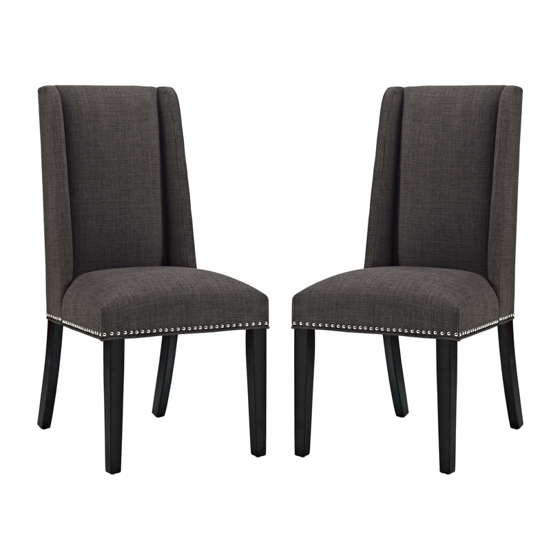 Chaises de salle à manger Modway Baron, Polyester brun