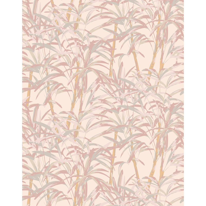 Palmer Wallpaper | Traditional / Roll - 27" x 30', Blush