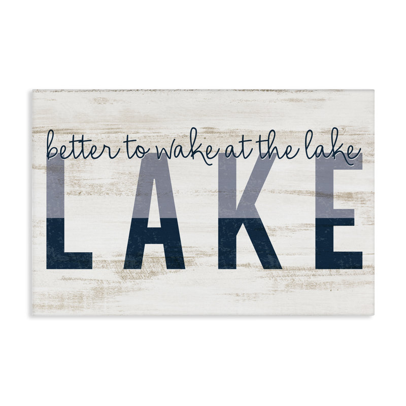 «Wake at Lake Rustic», art mural sur toile par Kim Allen, H 20 po x l 30 po