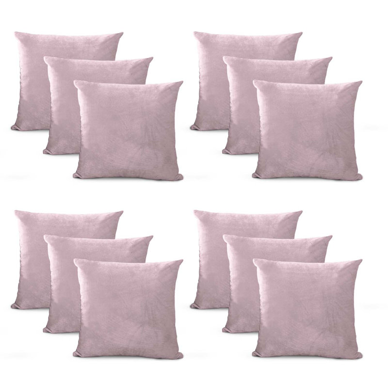 Square Throw Cushion Pad, Pink Rose