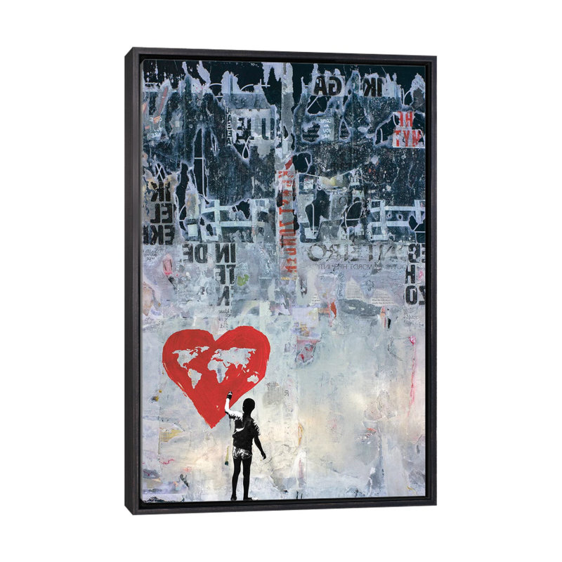 «Wild World» - Impression, H 40 po x l 60 po x 1,5 po, Cadre noir vieilli
