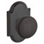 Rustic Single Dummy Door Knob with Rustic Arch Rose