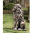 Zachary Sitting Lion Magnesium Oxide Garden Statue