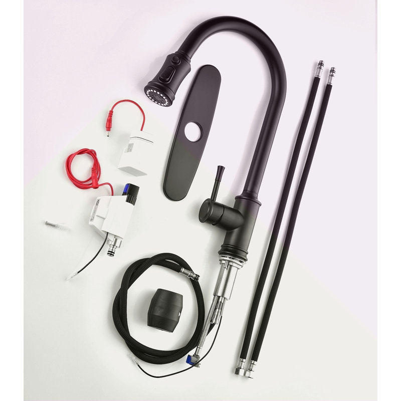 Touch Kitchen Faucet With Pull Down Sprayer, Matte Black