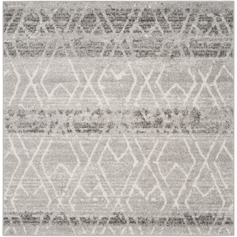Muniz Performance Geometric Rug, Square 6'