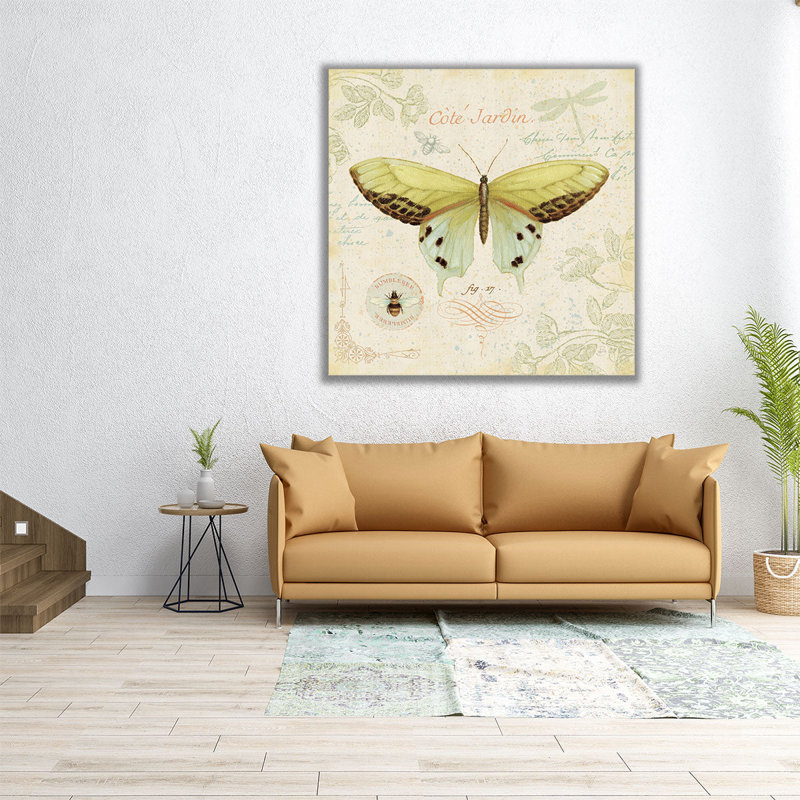 Cote Jardin II - reproduction d'art sur toile, H 16 po x l 16 po