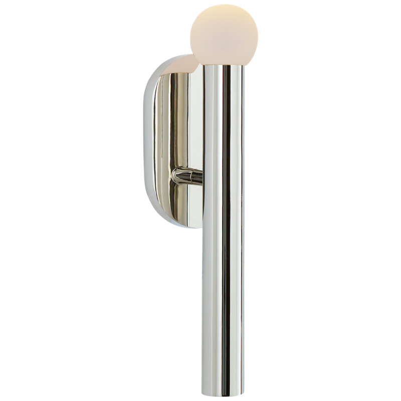 Rousseau 1 - Light LED Bath Sconce, Polished Nickel