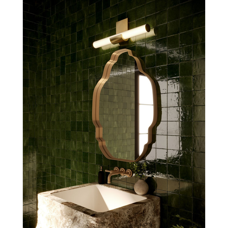 Meuble-lavabo mural 6 po Apollo, Laiton rétro