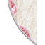 Tapis ovale en polyester fabriqué à la machine en crème / rose-1759072739