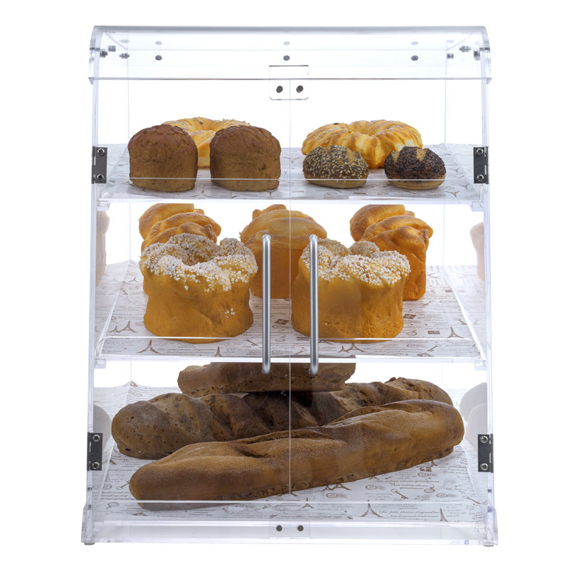 Acrylic Pantry Storage Breadbox For Retail Bakery
