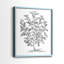 Reproduction encadrée de qualité I - Premium de B&W Plant - prêt à être accroché - aucun clou requis - aucun clou requis-94726751-94726744
