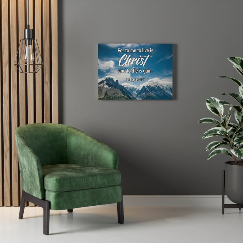 Good Courage Joshua 1:9 - Wrapped Canvas Print, 46cm H x 61cm W