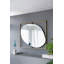 Exquis miroir ovale avec cadre en métal glamour pour une décoration polyvalente