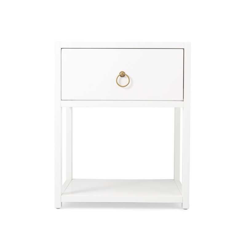 Lark End Table, White