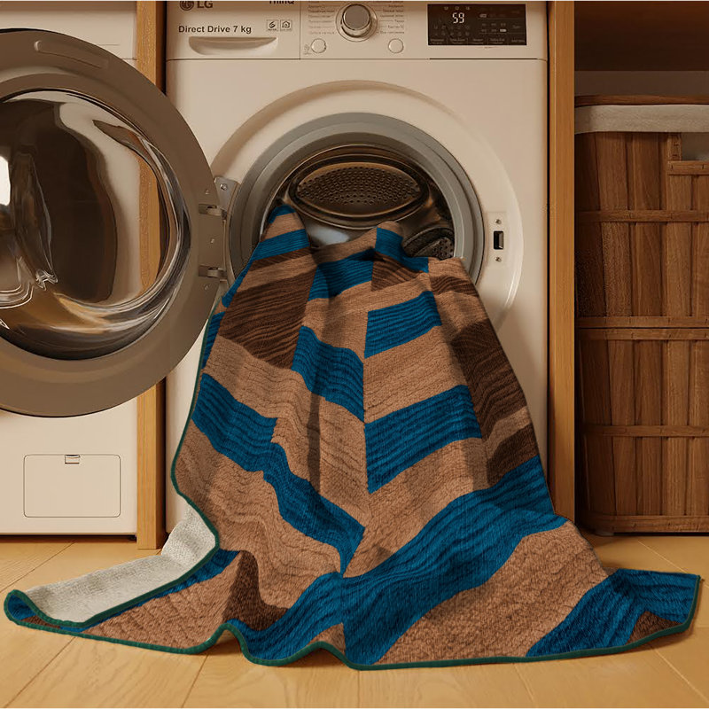 Tapis lavable à la machine Botanica, Rond 7 pi