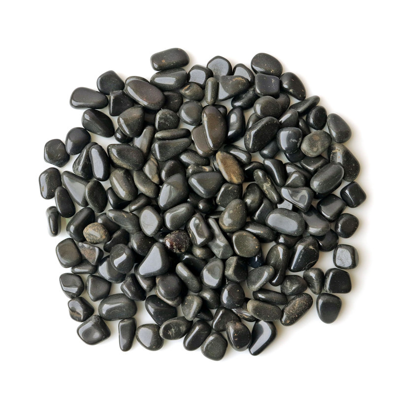 Onyx noir, pierre tombée, pierres précieuses Reiki, remplisseur de vase, 100 grammes, Pierres de 0,75 pouce