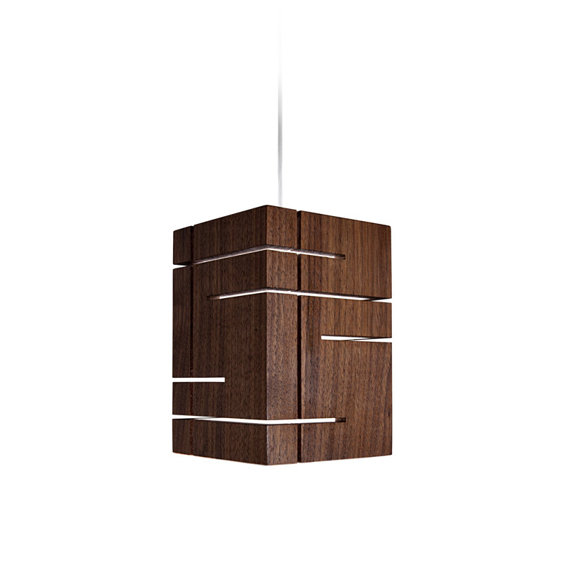 Claudo 1 - Light Pendant, Dark Stained Walnut, 2700K