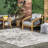 Marisol Abstract Area Rug for Living Room Bedroom Dining Room Kitchen, Grey/Ivory-1036635770