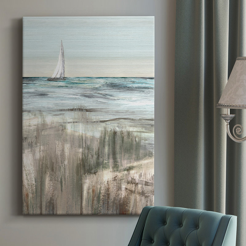 «Heading In Dusk I», toile tendue avec châssis de qualité supérieure - prête à être accrochée, H 18 po x l 12 po x P 1,5 po