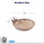 Cuvette de bain d'oiseaux 11,8 "avec ornements rétro pour oiseaux-1230240442