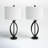 Landon 26" Traditional Black Metal Table Lamp Set with 3-Way Dimmable Light-219270237