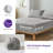 100% French Linen Sheet Set Handmade Hemstitch-4 Pcs Natural Flax Farmhouse Bed Sheets(1 Flat Sheet 1 Fitted Sheet 2 Pillowcases)-115228483-115228486