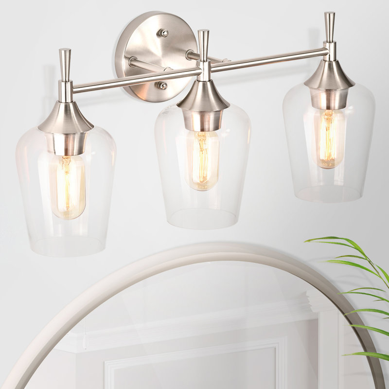 Enmanuel 3 - Light Dimmable Vanity Light, Brushed Nickel